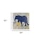 Homeroots Exotic Blue And Gold Elephant Unframed Print Wall Art 398846 - alternate 3