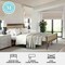 Martha Stewart Jax King Size Solid Wood Platform Bed w/Rattan Headboard and Footboard, Brown Gray MG-090022-K-WOAK-MS - alternate 6