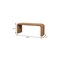Homeroots 48in Beige and Brown Boucle and Solid Wood Upholstered Bench 723429 - alternate 6