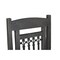 Homeroots Set of Two Black Wood Slat Back Dining Side Chairs 522057 - alternate 6
