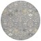 Homeroots 8' Gray Gold And Ivory Round Oriental Washable Indoor Outdoor Area Rug 598048 - alternate 5