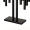 Vintiquewise Modern Decorative 9-Branch Hanukkah Menorah with LED Candles in Sleek Finish, Black QI004910.BK - alternate 3