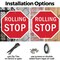 Signmission Rolling Stop, 10 inch X 10 inch, Plastic Sign, 2PK OC-P-2PACK-10-64 - alternate 5