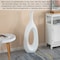 Uniquewise 36-Inch Frosted White Fiberglass Tall Floor Vase - Decorative Vase for Modern Home Decor QI004677.M - alternate 9