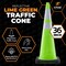 Xpose Safety Traffic Safety Cone, 36 in, Premium PVC, Dual 6 in & 4 in Reflective Collar, Lime Green, 48 pk LTC36-64-48-X - alternate 4