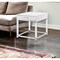 Homeroots 24" Silver Metallic And White Square End Table With Drawer 544061 - alternate 6