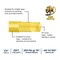 Interstate Pneumatics 1/4 in x 25 ft Rhino PolyFlex Yellow Polyurethane Hose With 1/4 in Brass Coupler and Steel Plug HU54-025H44BS - alternate 5