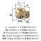Amerock Chalice 1-1/4 inch (32mm) Diameter Champagne Bronze Cabinet Knob, 10PK 10VMP37022CZ - alternate 4