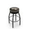 Holland Bar Stool Co 25" 4" Wake Forest Cushion Seat, Blk Wrinkle Base Swivel Bar Stool L8B125WakeFr - alternate 1