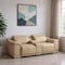 Homeroots 93in Beige and Silver Leather Power Reclining Loveseat 643823 - alternate 5