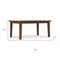 Homeroots 66" Walnut Wood Dining Table 640726 - alternate 2