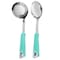 Martha Stewart Everyday Drexler 2 Piece Ladle and Serving Spoon Kitchen Tool Set in Turquoise 141053.02 - alternate 1