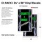 Signmission E-cigs & Smokes, Vinyl Decals Only 24 Inch x 36 Inch, Vinyl Decal, 2PK DSB-2436-2PACK-E-cigs & Smokes - alternate 2