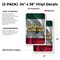 Signmission Quesadillas Fajitas Tacos, Vinyl Decals Only 24 Inch x 36 Inch, Vinyl Decal, 2PK DSB-2436-2PACK-30417 - alternate 2