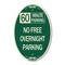 Signmission 60 Minute Parking - No Free Overnight Parking, 12 In X 18 In Architectural, Heavy Gauge Aluminum A-OV-G-1218-24368 - alternate 1