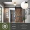 Vaxcel Huntley Farmhouse Semi-Flush Mount Ceiling Light, Oil Rubbed Bronze, Schoolhouse Glass C0367 - alternate 3
