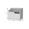 Homeroots 13" White Wood One Drawer Floating Nightstand 543705 - alternate 4