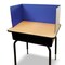 Flipside 12 x 48 Study Carrel Blue Corrugated Pack of 12 60046-12 - alternate 5