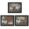 Homeroots Set Of Three Farmers Market Black Framed Print Wall Art, 3PK 405700 - alternate 1