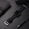 Elegani Canvas Watch Replacement Band Compatible with Apple Watch 45mm, Black CVSP-BLK-45mm - alternate 2
