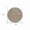 Homeroots 8' Taupe And Brown Round Geometric Washable Indoor Outdoor Area Rug 610729 - alternate 4