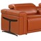 Homeroots Camel Italian Leather Modular L Shaped Seven Piece Corner Sectional With Console 534861 - alternate 5