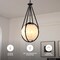 Vidalite Voyager 4-Light Matte Black Pendant, Hanging Pendant Light With Rope Detailing & Smoked Glass Shade CE1013091 - alternate 6