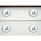 Homeroots Set of Eight Blue White And Black Floral Ceramic Drawer Pull Knobs, 8PK 321652 - alternate 4