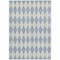 Homeroots 9' X 12' Sky Blue And Ivory Geometric Washable Indoor Outdoor Area Rug 577119 - alternate 6