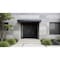 Vdomdoors Metal Double Doors Deux 6501 Black Enamel Opaque Black Glass 1 Sidelight Entry Modern Painted 86x96 DEUX6501DEXD-BLK-W72+14xH96-RH-I - alternate 2
