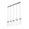 Z-Lite Fontaine 5 Light Linear Chandelier, Brushed Nickel, 44.25 In W 7002P5-5L-BN - alternate 5