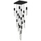 Cwi Lighting Petra Integrated LED 24in Black Chandelier with Handcrafted Glass 1723P24-17-101 - alternate 5