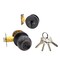 Ecs Hardware Durable Combo Lockset w/ Single Knob & Deadbolt, Entrance, Oil Rubbed Bronze, Grade 3 SC1 ECSH-3607-ORB-SC1 - alternate 1