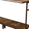 Homeroots 64" Brown And Black Solid Wood And Steel Sled Base Dining Table 518609 - alternate 3