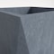 Leisuremod Aloe Handcrafted Fiberstone & MgO Clay Square Tapered Planter with Cover & Weather-Resistant AP29GR - alternate 4
