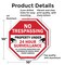 Signmission No Trespassing Property Under 24 Ho, 10 inch X 10 inch, Aluminum Metal Signs, 2PK OC-A-2PACK-10-98 - alternate 3