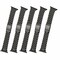 Elegani Black Classic Multi-Link Stainless Steel Replacement Band Compatible with Apple Watch 38mm BJBF-BLK-38mm - alternate 5