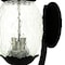 Homeroots Matte Black Pineapple Wall Light 398402 - alternate 2