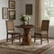 Homeroots 39" Natural Reclaimed Wood Pedestal Base Round Top Dining Table 716283 - alternate 3