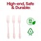 Smarty Had A Party Pink Baroque Disposable Plastic Dinner Forks, 480PK 8310-PNK-CASE - alternate 4