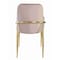 Homeroots Set of Two Gray and Gold Velvet And Wood and Metal Dining Side Chairs, 2PK 573311 - alternate 6