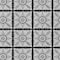 Homeroots 8' X 10' Black Ivory And Gray Medallion Washable Indoor Outdoor Area Rug 589329 - alternate 4