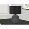 Homeroots 23" Black Ceramic Round Table Lamp With Black Drum Shade 545805 - alternate 7