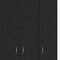 Homeroots 71" Black Manufactured Wood Two Drawer Combo Dresser 478412 - alternate 3