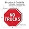 Signmission No Trucks, 6 inch X 6 inch, Plastic Sign, 2PK OC-P-2PACK-6-267 - alternate 6