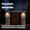 Techko Outdoor Solar Aluminum Wall Sconce with Motion Sensor & LED Lightbar, 2PK SML-3203-1-2PK - alternate 7