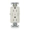 Leviton Dec Plus Dup 15A 125V TR 2Mrk-Ctrl LtAl TDR15-S2T - alternate 1