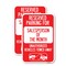 Signmission Reserved Parking for Salesperson of the Month Unauthori, 12'' X 18'', Heavy Gauge Aluminum, 2PK A-1218-2PACK-23076 - alternate 1