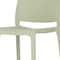 Homeroots Set of Two 30" Green Heavy Duty Plastic Low Back Outdoor Bar Height Chairs, 2PK 565362 - alternate 5