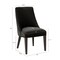 Manhattan Comfort Beever Chenille Wood Dining Chair in Black - Set of 2 DC103-BK - alternate 6